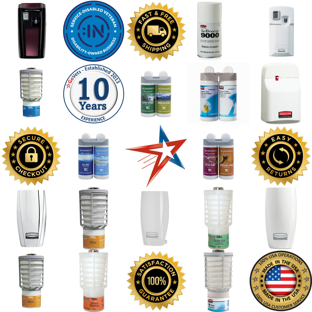 Millions of Products A selection of Rubbermaid products on GoVets