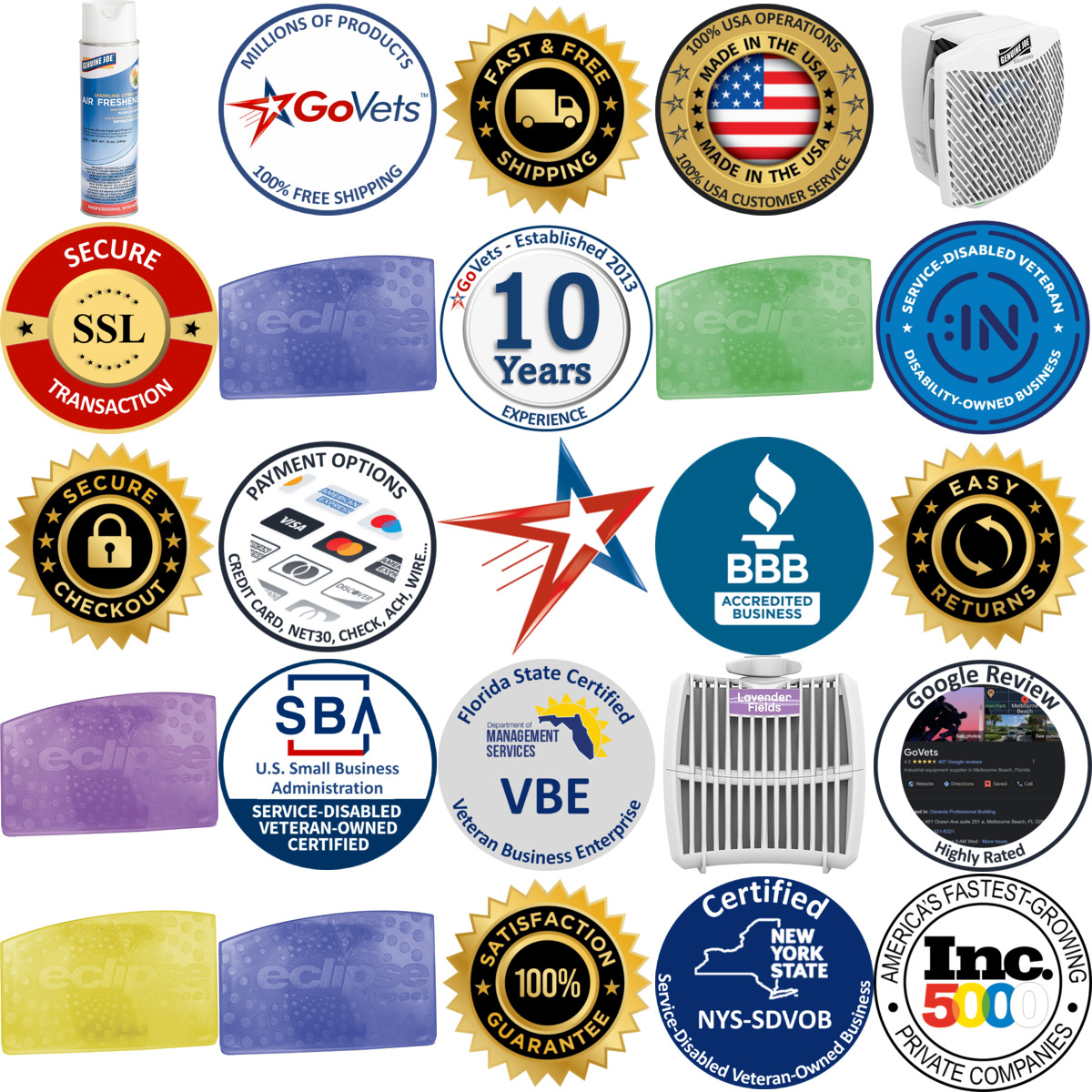 A selection of sp Richards products on GoVets