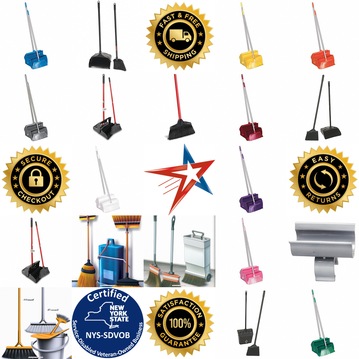 A selection of Brooms and Dust Pan Sets products on GoVets