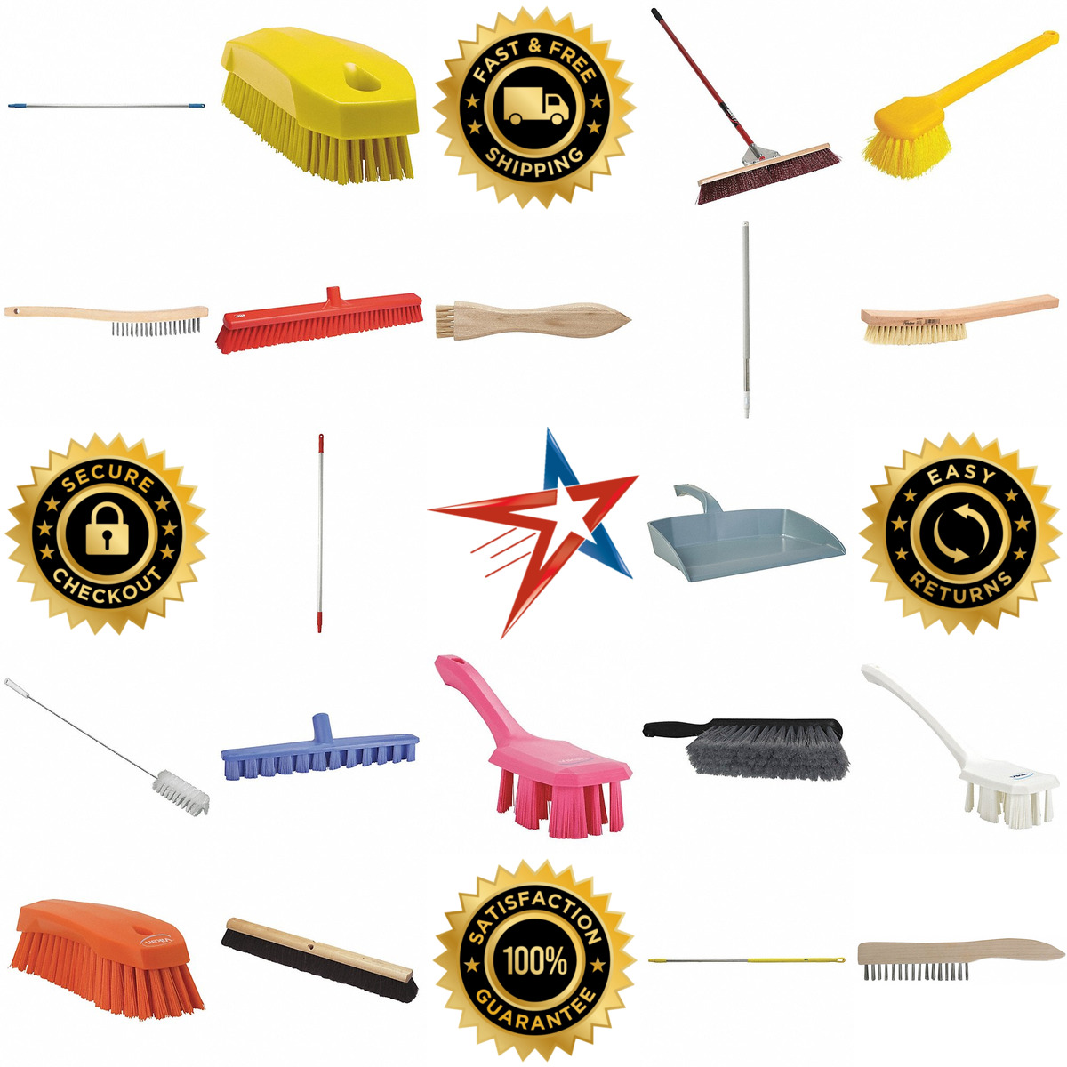A selection of Brooms Brushes and Dust Pans products on GoVets