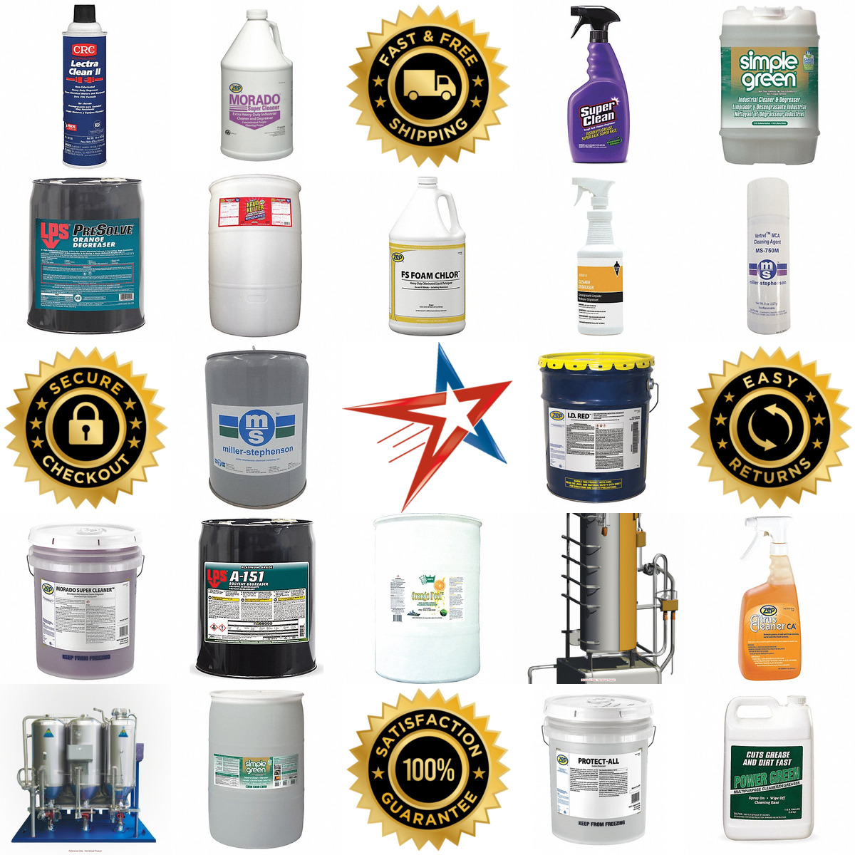 A selection of Degreasers products on GoVets