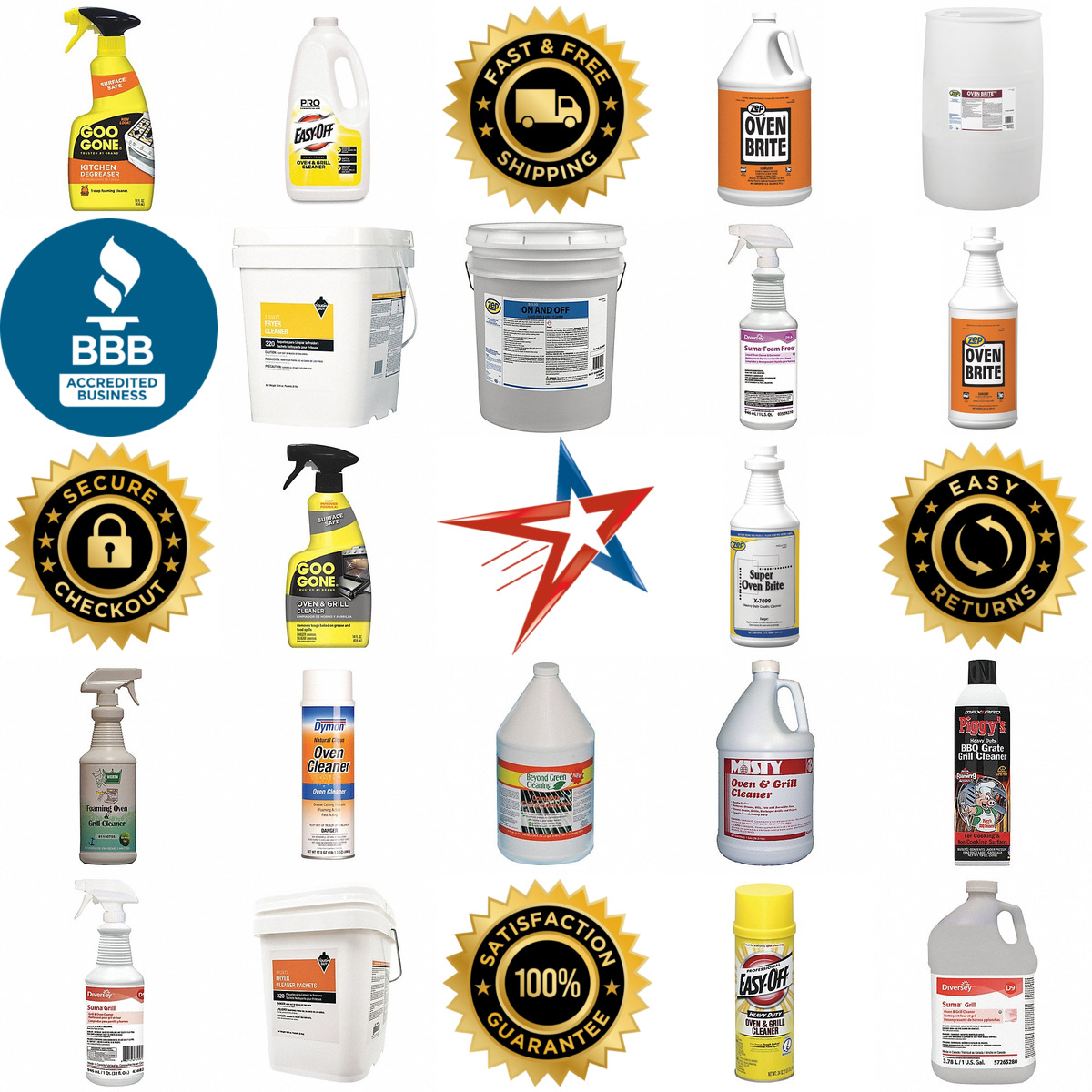 A selection of Grill and Oven Cleaners products on GoVets