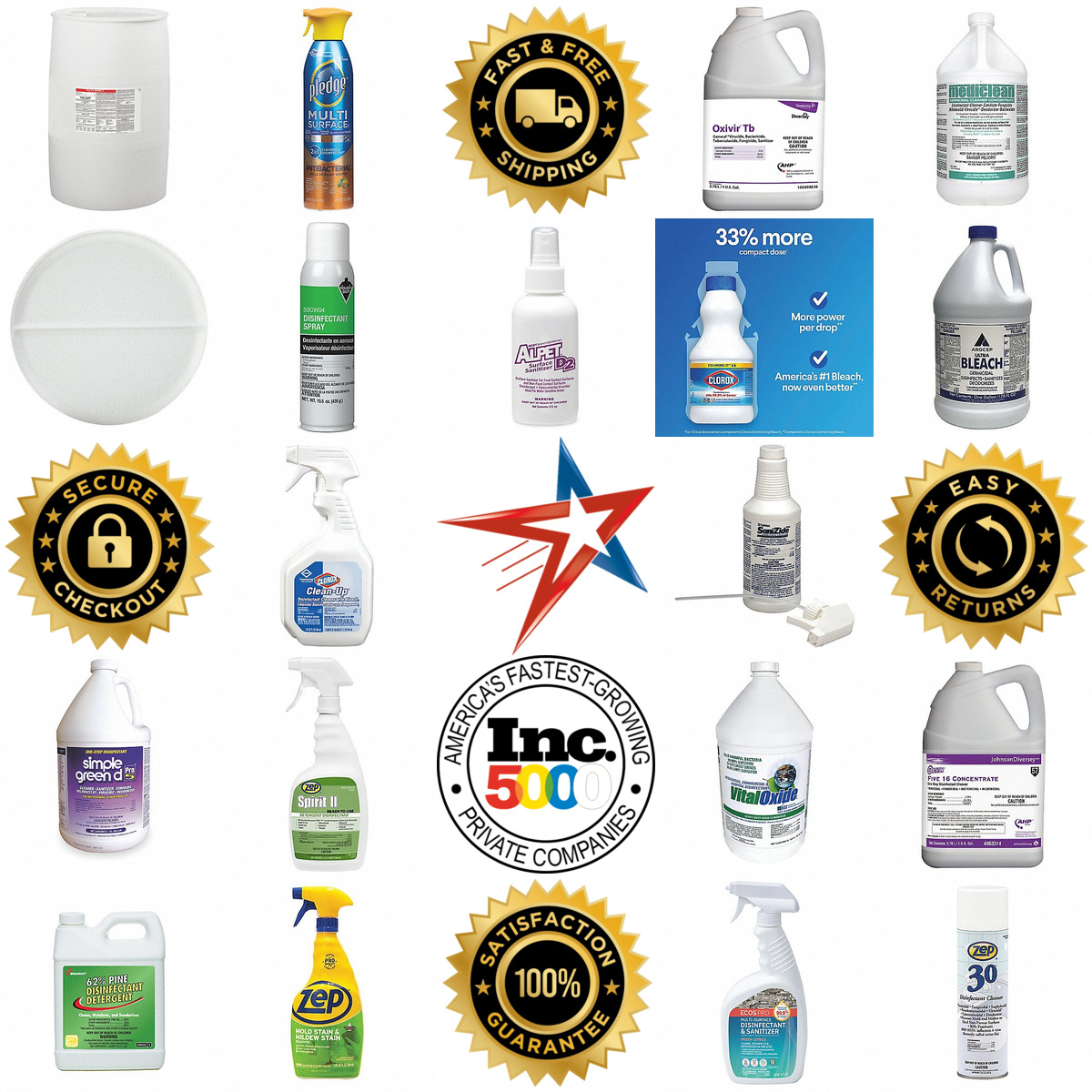 A selection of Surface Disinfectants and Sanitizers products on GoVets