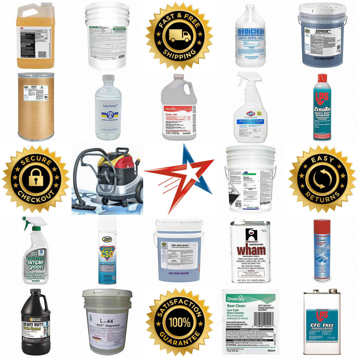 A selection of Cleaning Chemicals products on GoVets