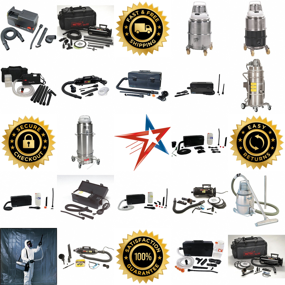 A selection of Critical Area Vacuums products on GoVets