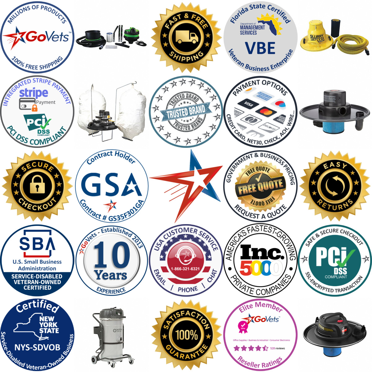 A selection of Vacuum Heads products on GoVets