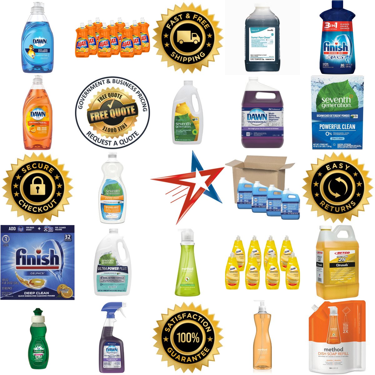 A selection of Dish Detergents products on GoVets