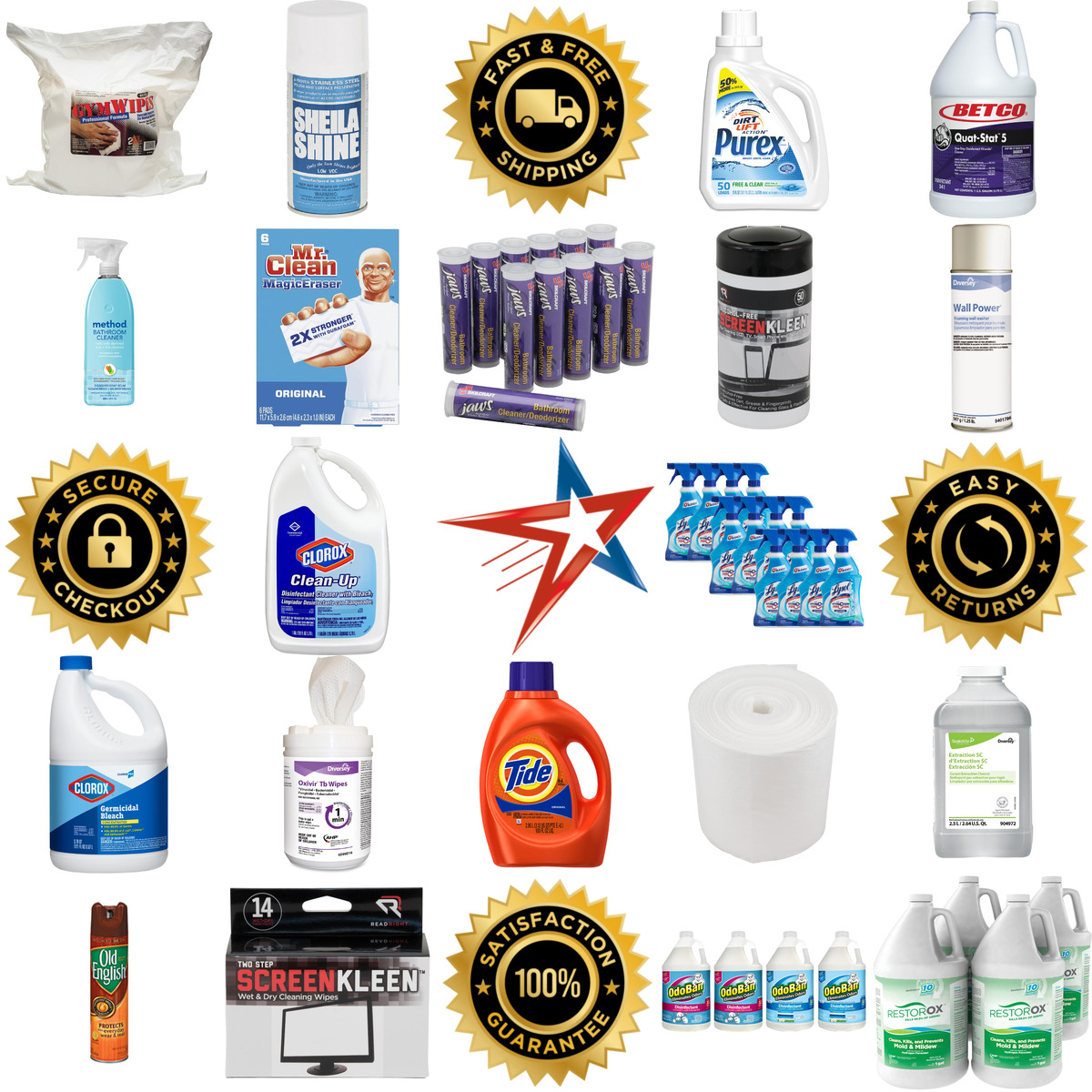 Millions of Products A selection of Cleaning Supplies products on GoVets