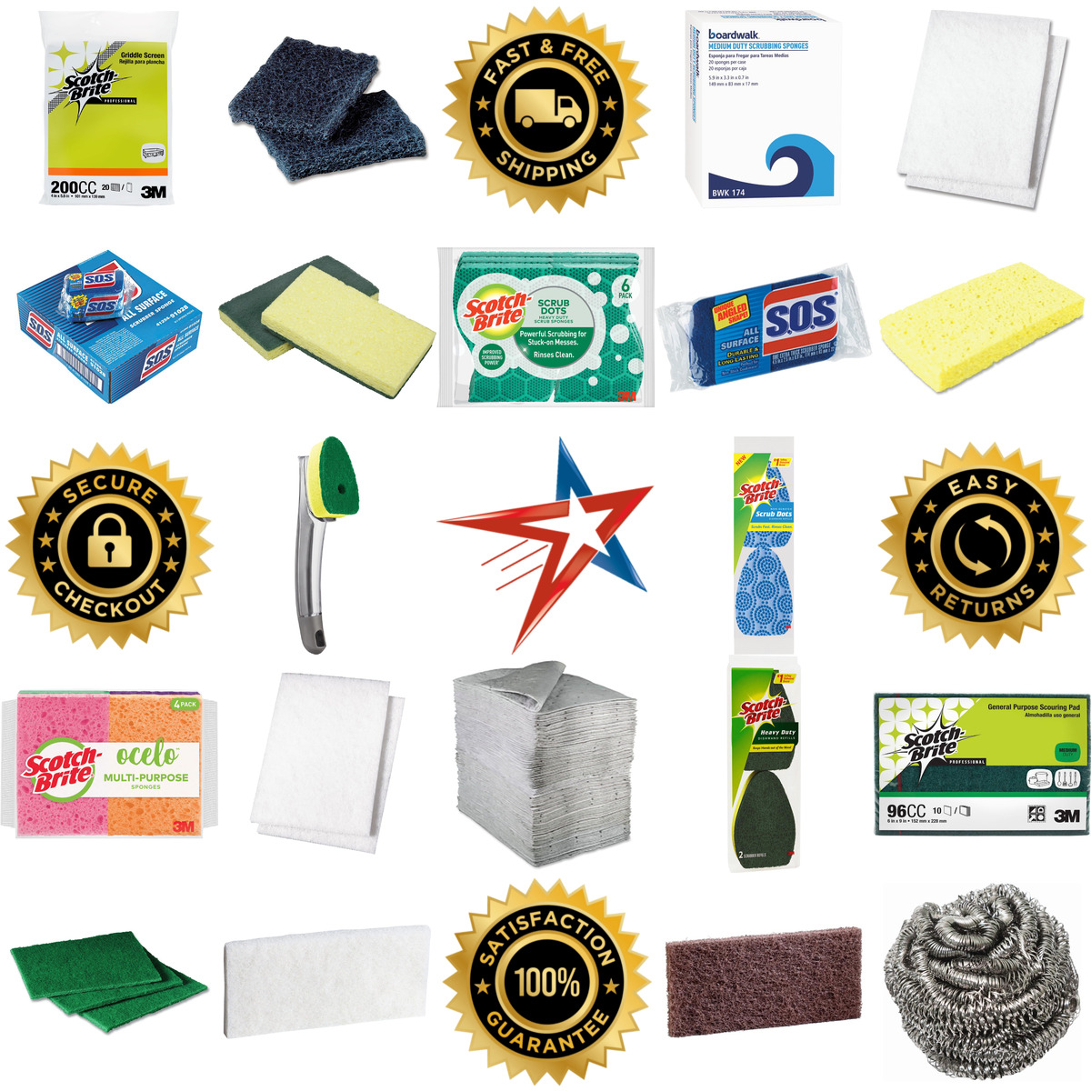 A selection of Sponges products on GoVets