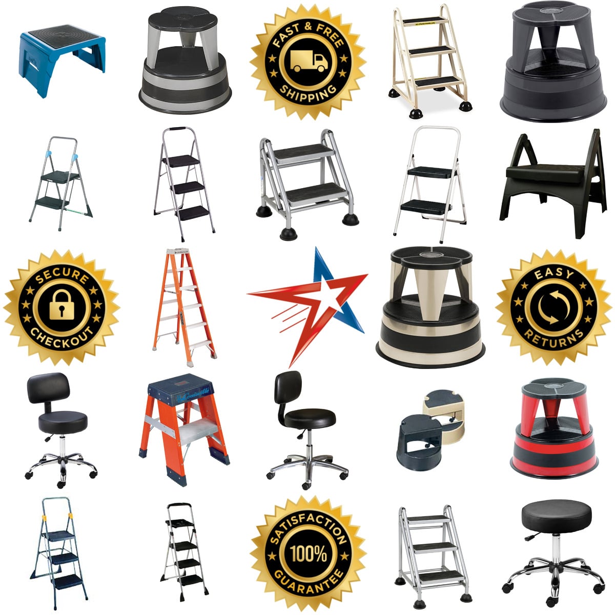 Millions of Products A selection of Ladders and Step Stools products on GoVets