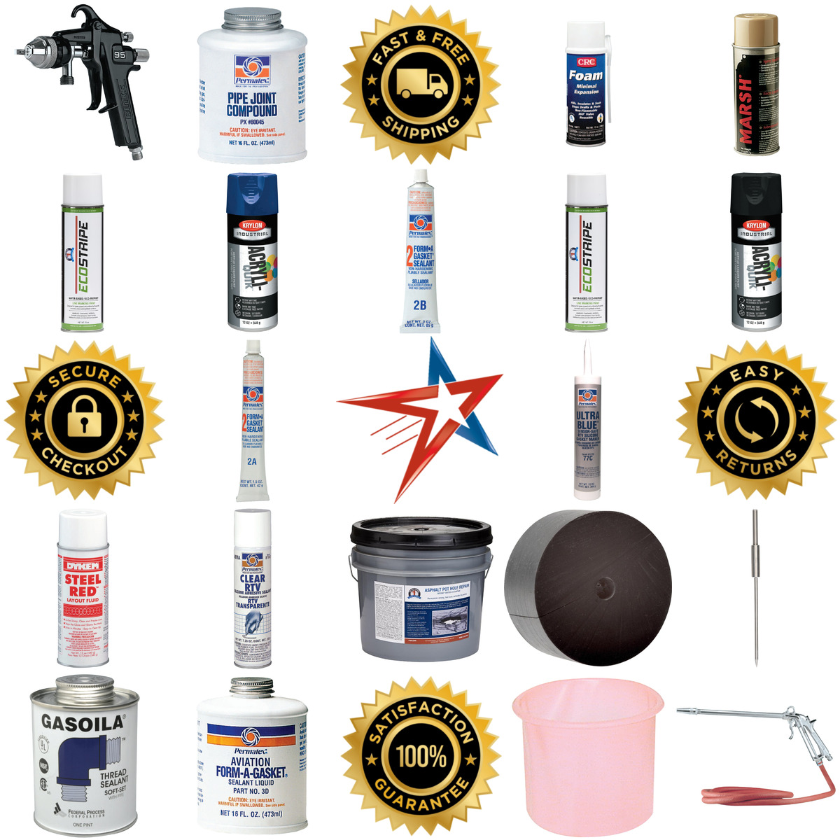 Millions of Products A selection of Sealants products on GoVets