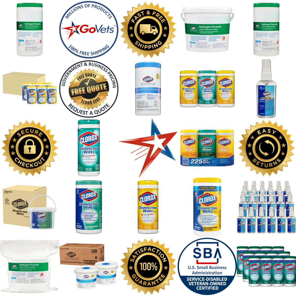 A selection of The Clorox Company products on GoVets