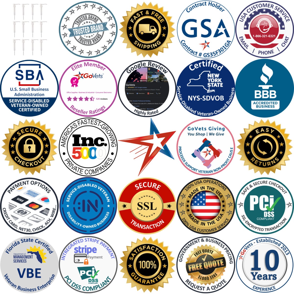 A selection of Gen products on GoVets