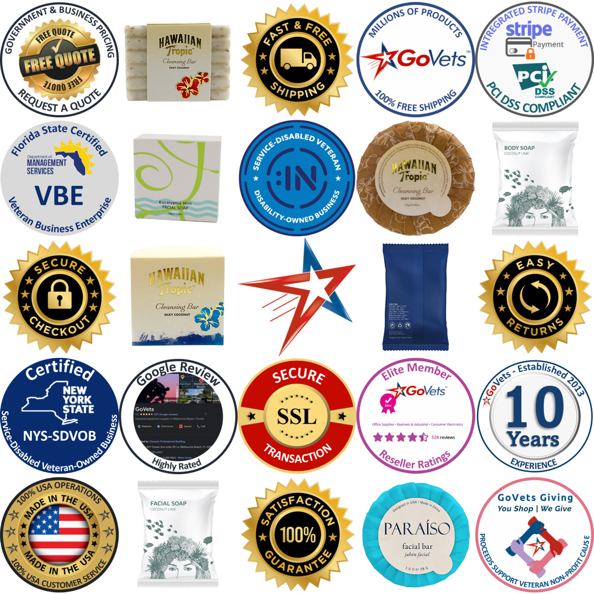 Millions of Products A selection of Hotel Emporium products on GoVets
