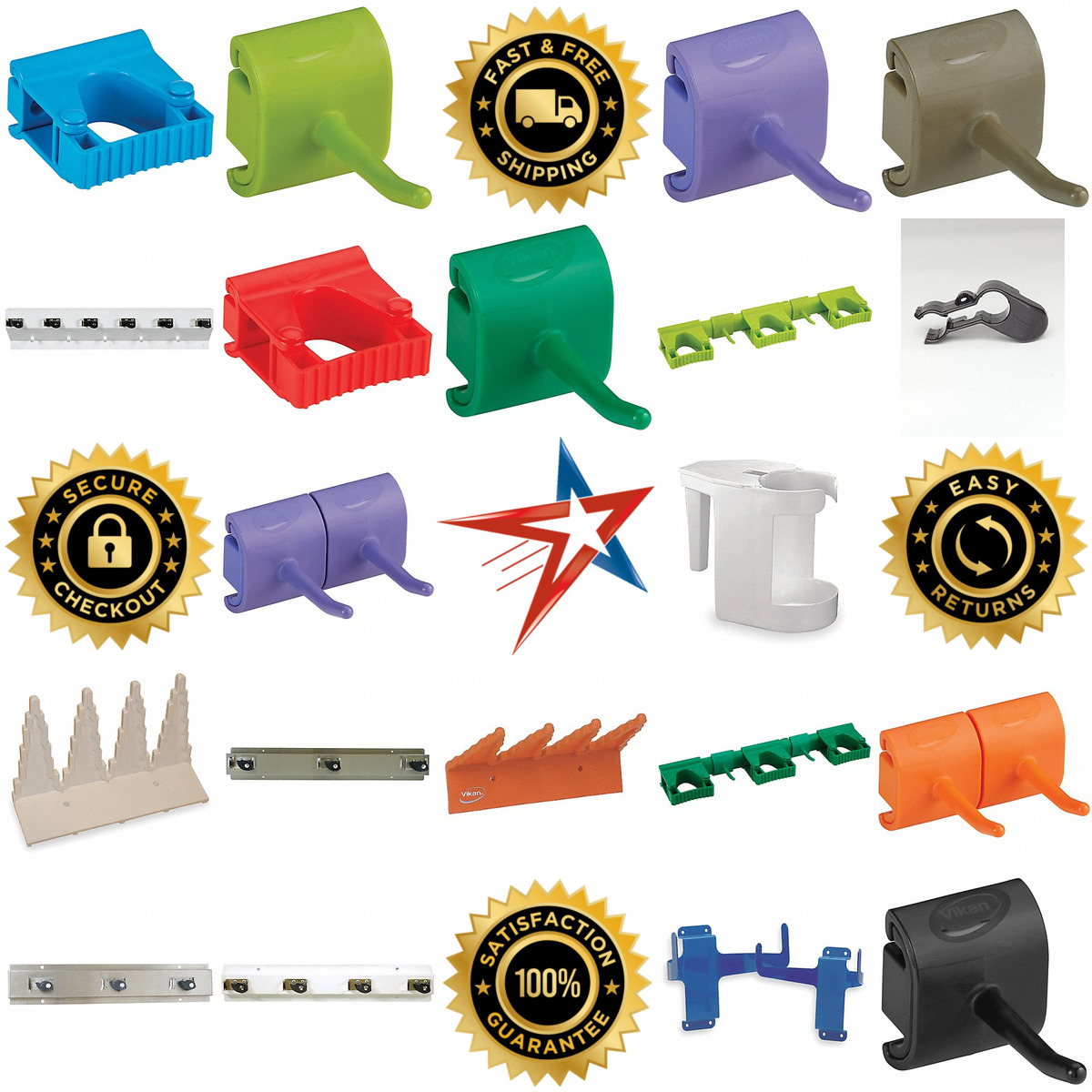 A selection of Cleaning Tool and Supply Holders Brackets and ra products on GoVets