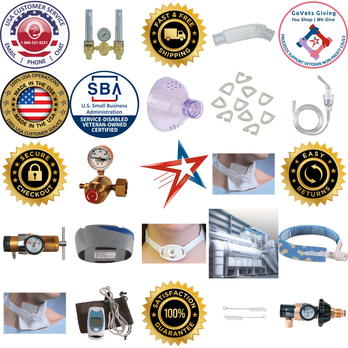 A selection of Respiratory products on GoVets
