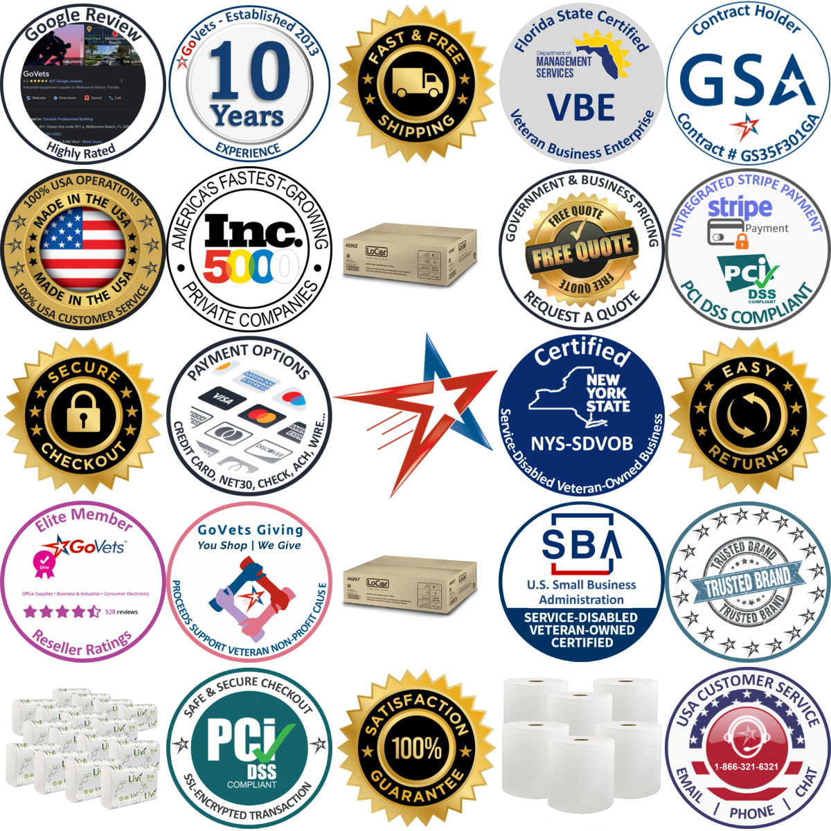 Millions of Products A selection of Solaris Paper inc. products on GoVets