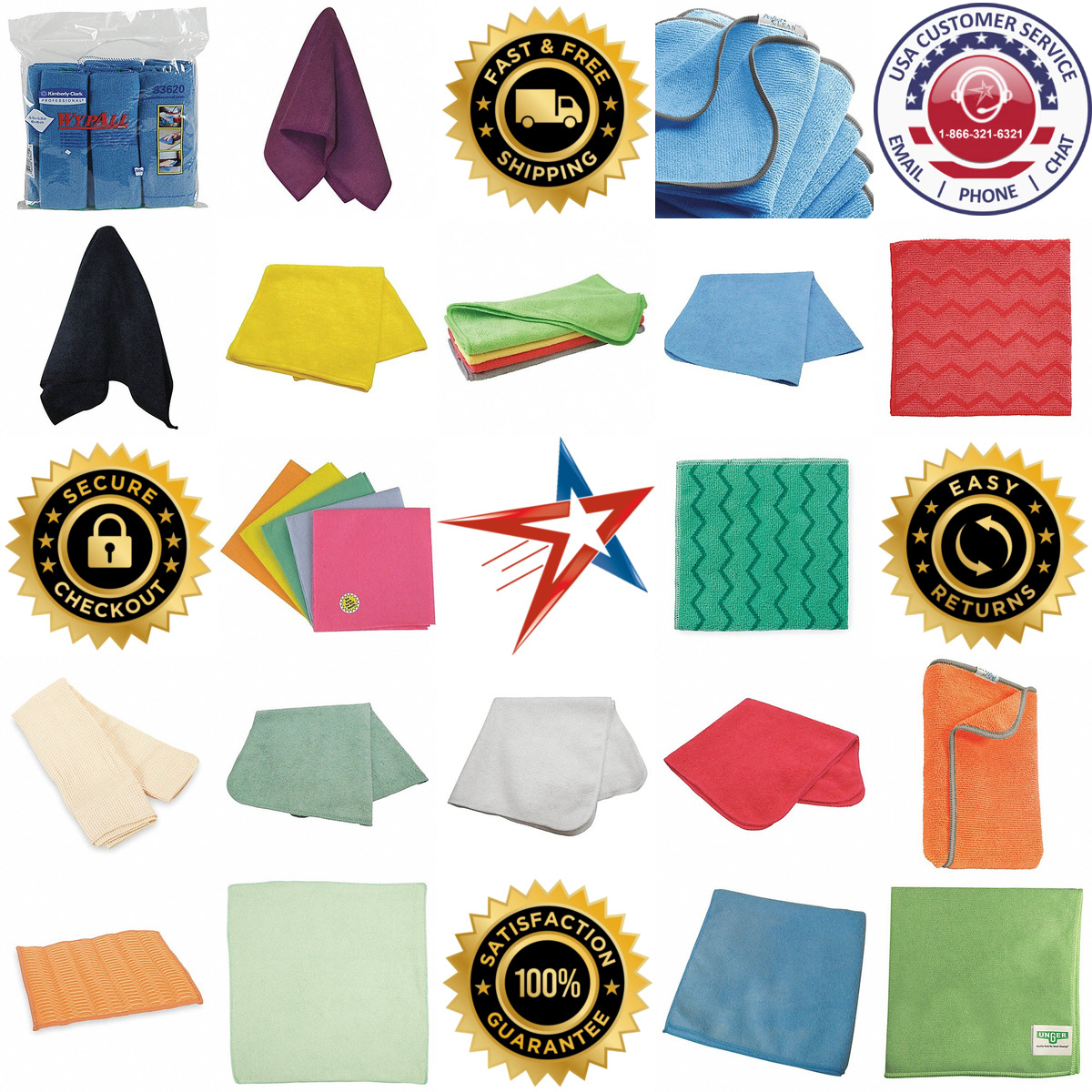 A selection of Microfiber Cloths products on GoVets