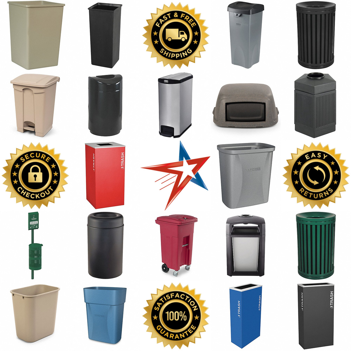 A selection of Trash Cans products on GoVets