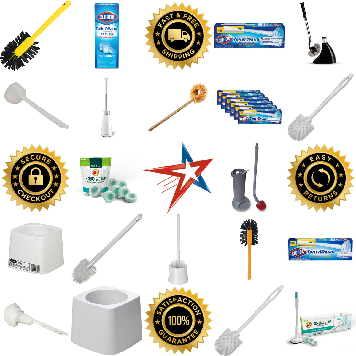 Millions of Products A selection of Toilet Bowl Brushes products on GoVets