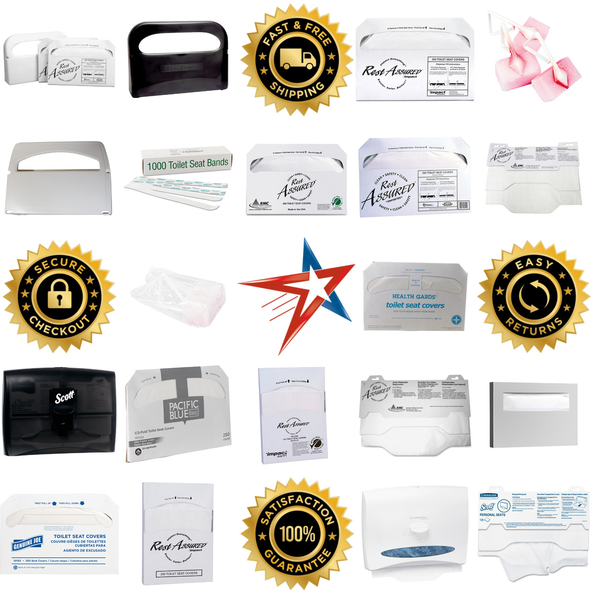 Millions of Products A selection of Toilet Seat Covers products on GoVets