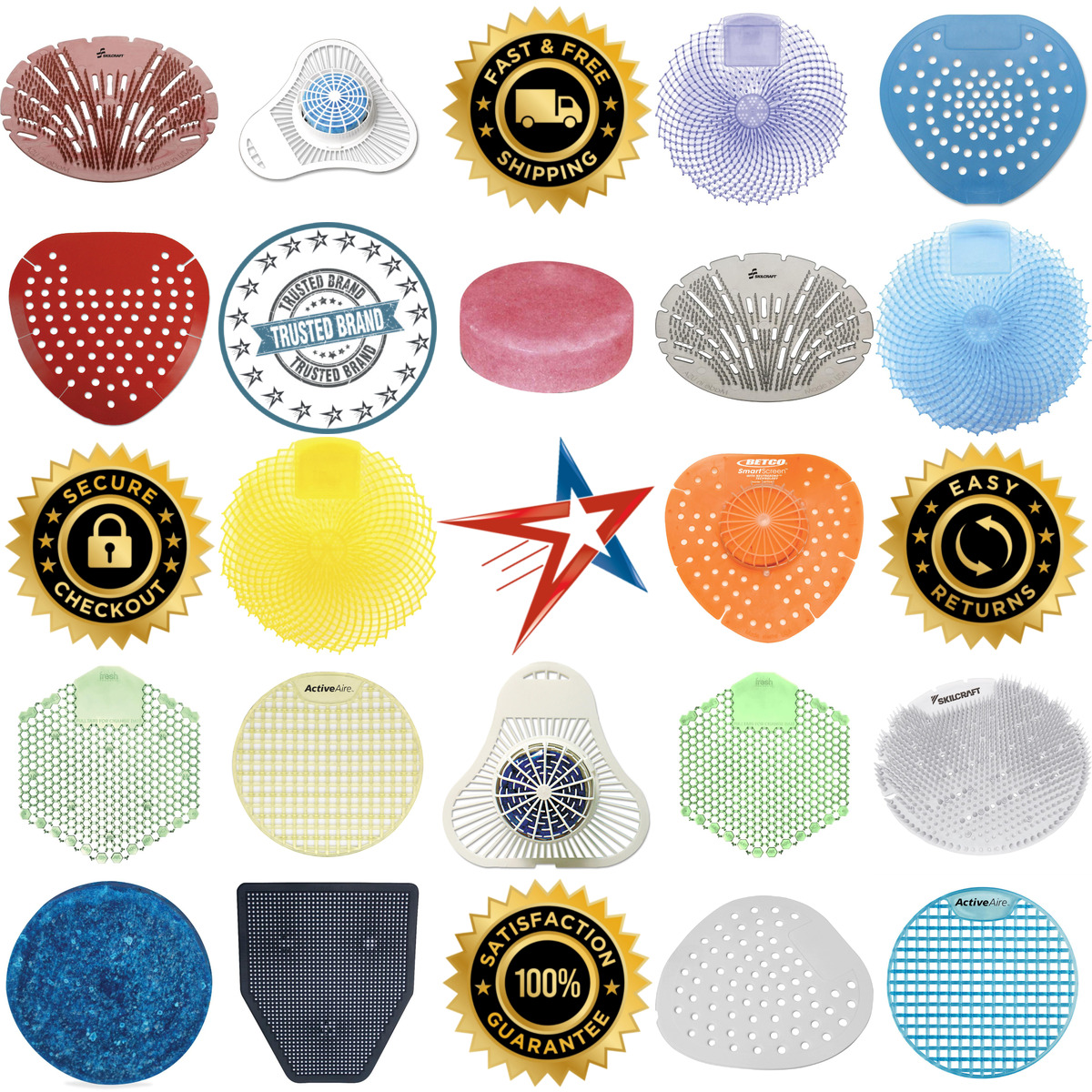 Millions of Products A selection of Urinal Screens and Dispensers products on GoVets