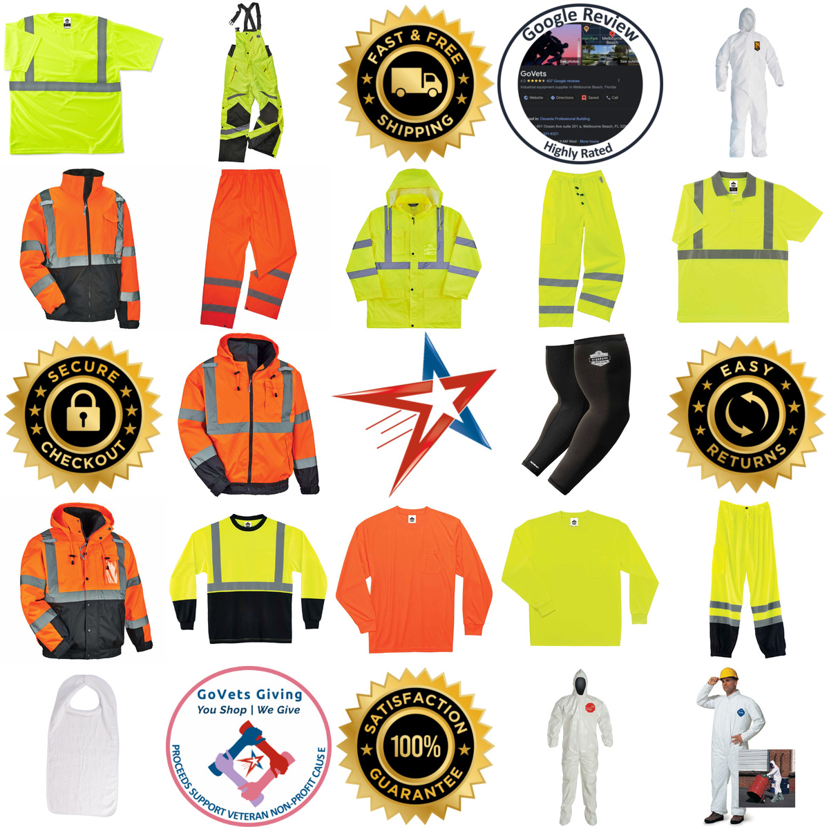 A selection of Clothing Protection and Workwear products on GoVets