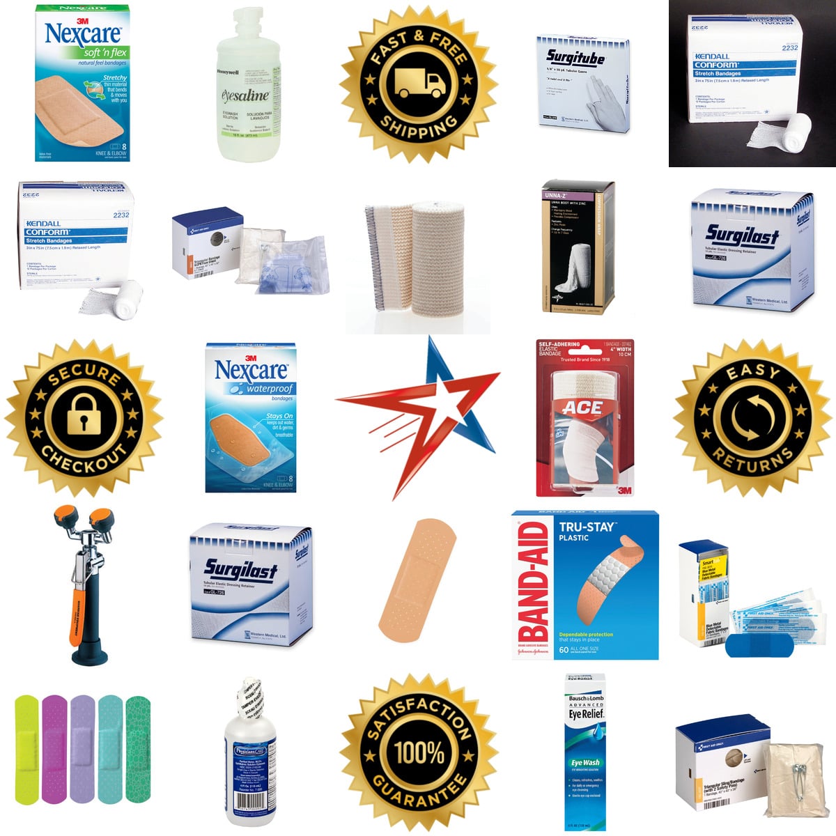 Millions of Products A selection of First Aid Safety products on GoVets
