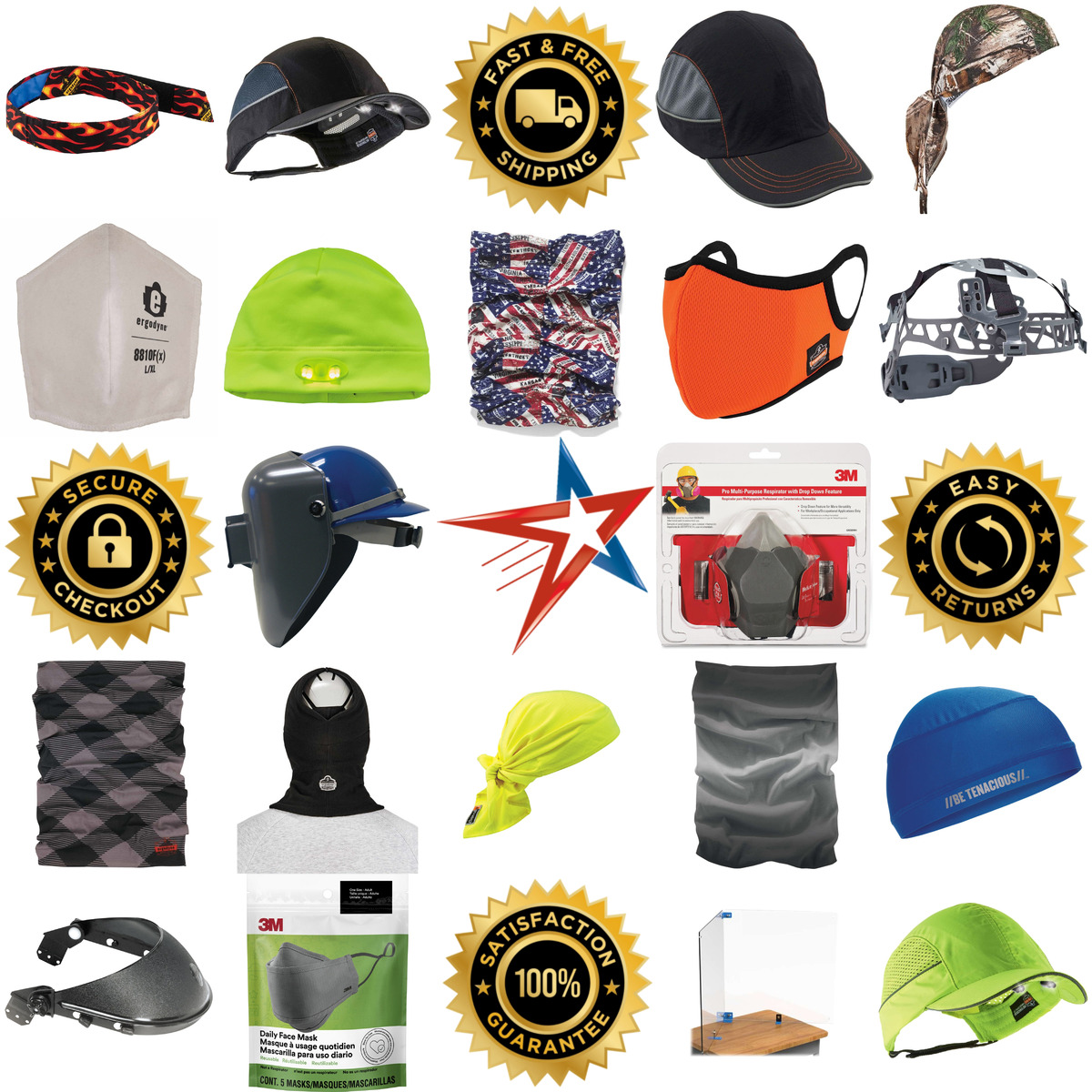 A selection of Head and Face Protection products on GoVets