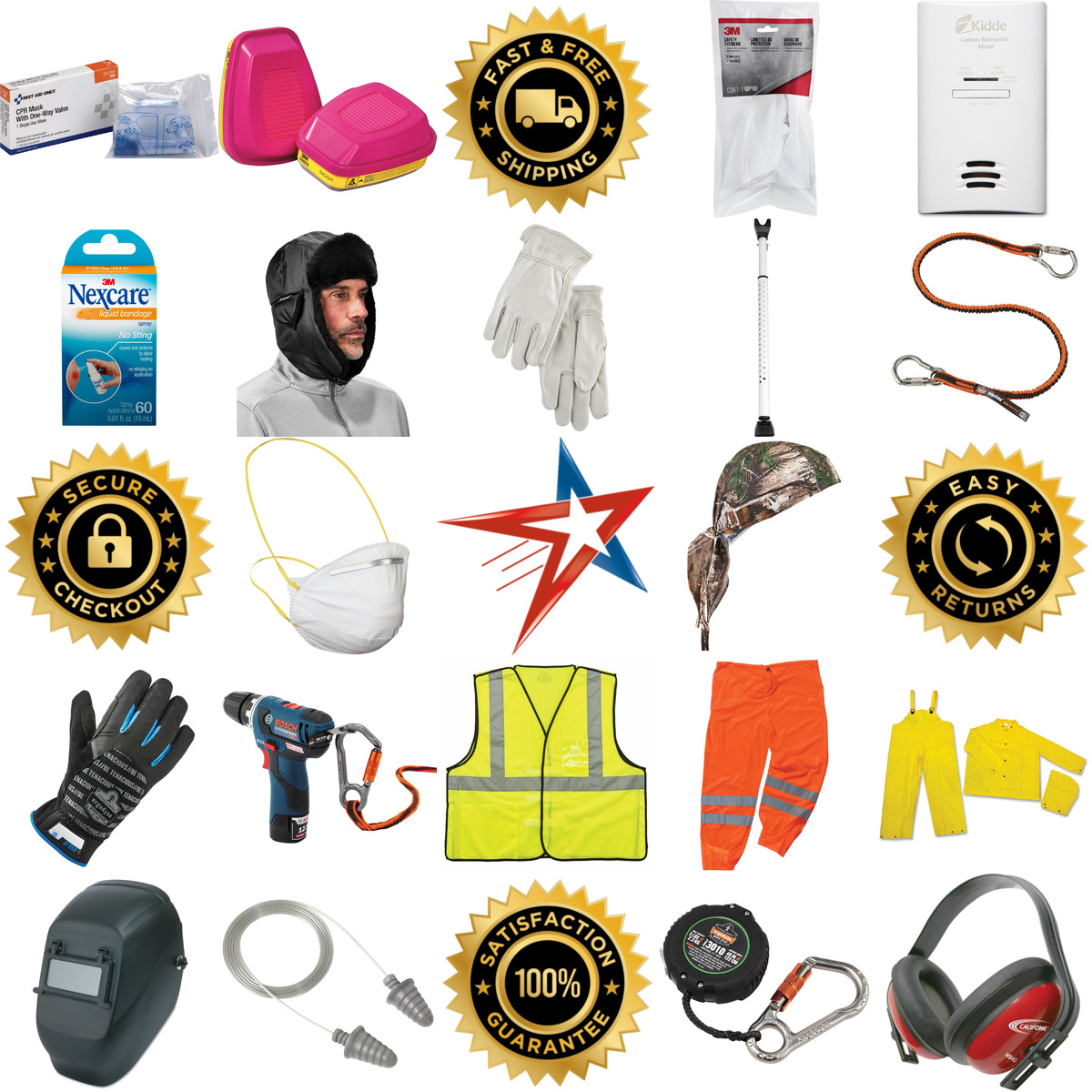 A selection of Safety and Security products on GoVets