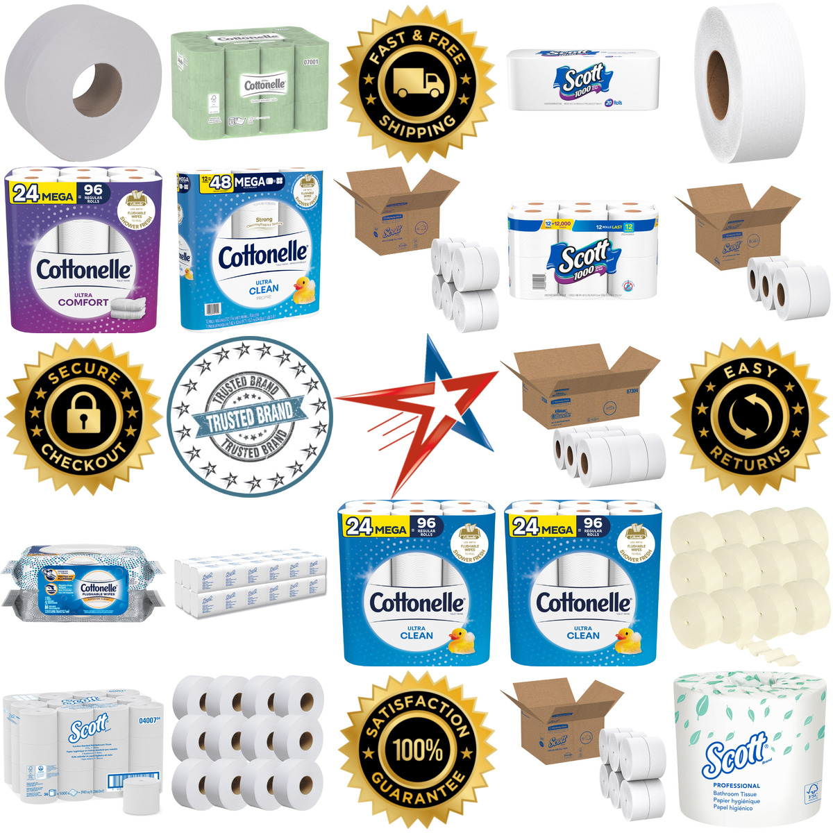 A selection of Kimberly Clark products on GoVets