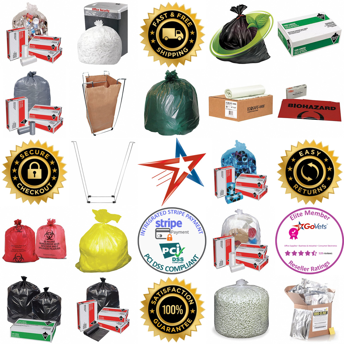 A selection of Trash Bags products on GoVets