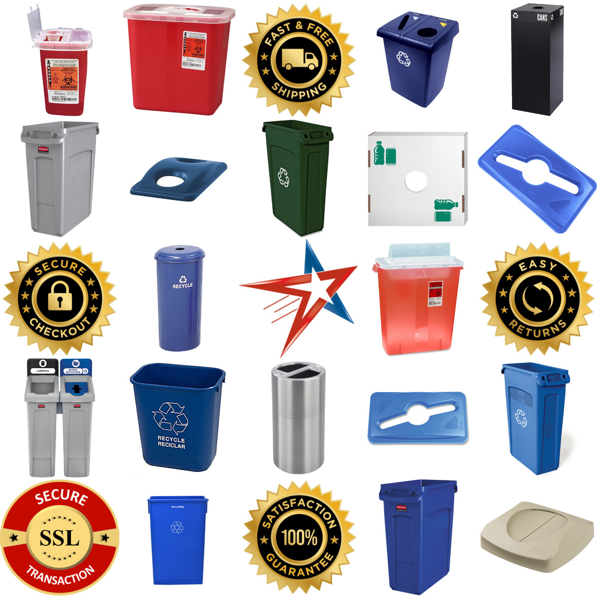 A selection of Recycle Bins products on GoVets