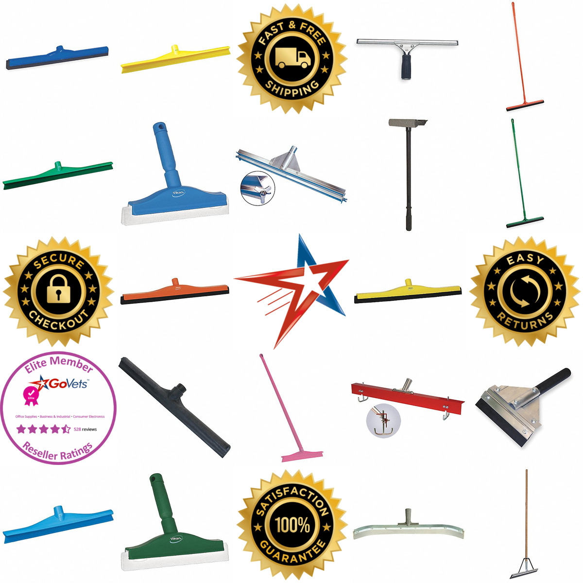 A selection of Squeegees products on GoVets