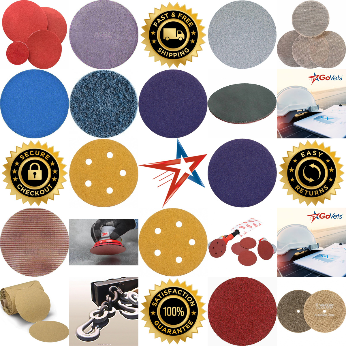 A selection of Hook and Loop Discs products on GoVets