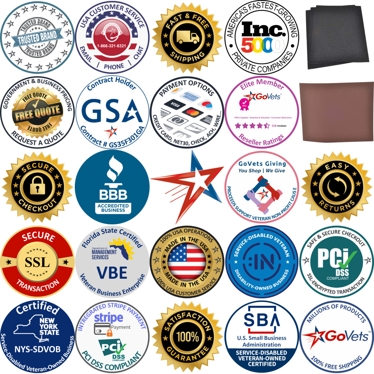 A selection of Adhesive Backed Psa Discs products on GoVets