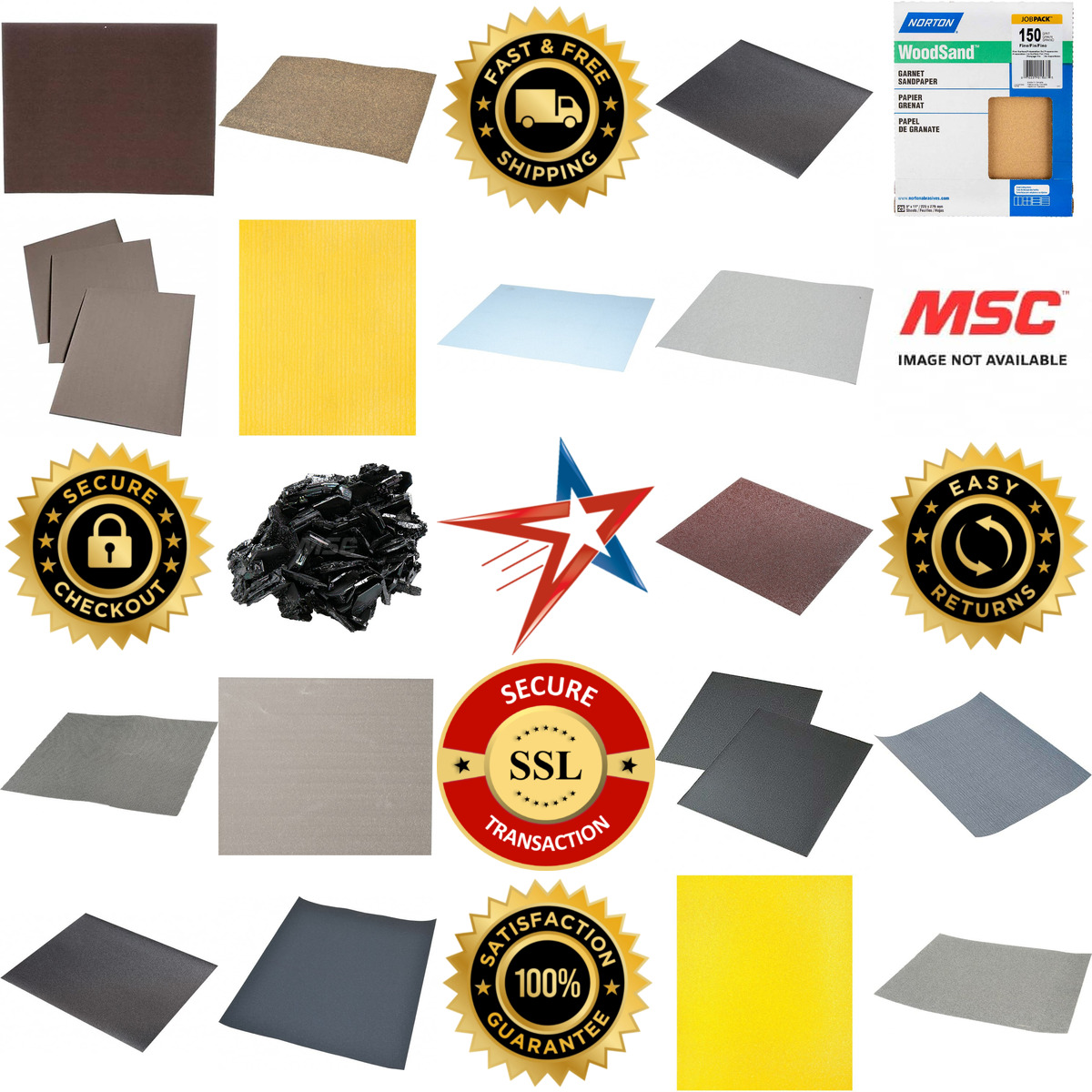 A selection of Sanding Sheets products on GoVets