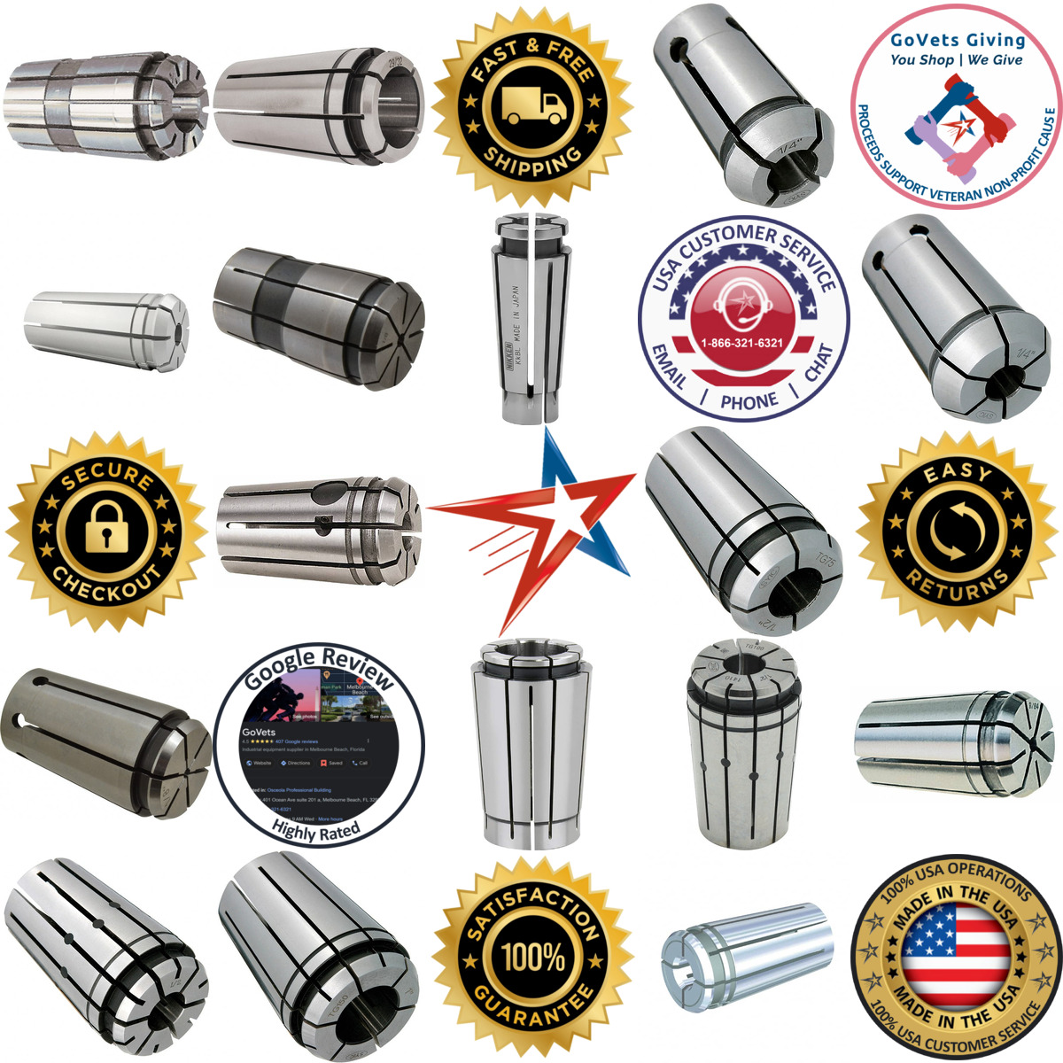 A selection of Single Angle Collets products on GoVets