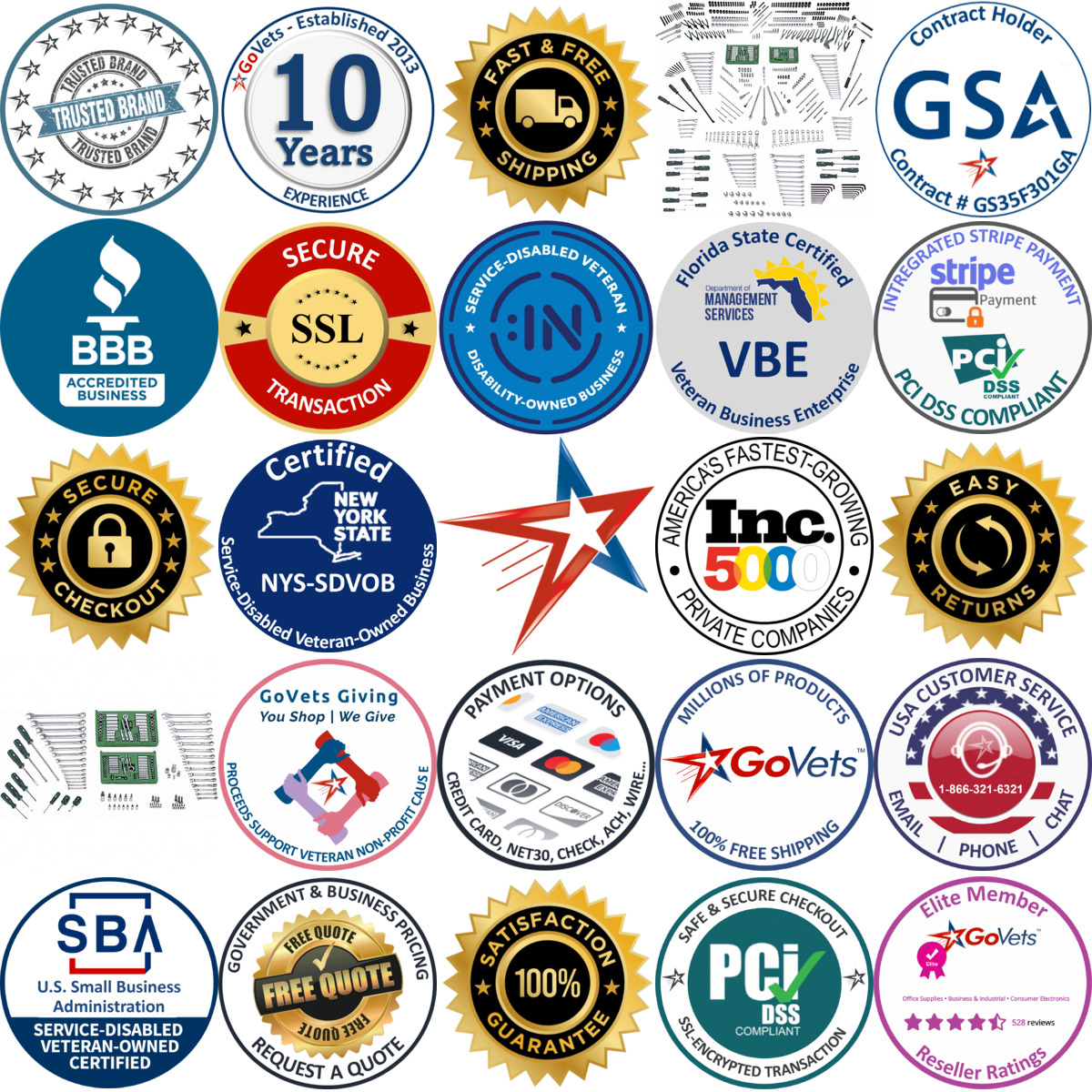 A selection of sk products on GoVets