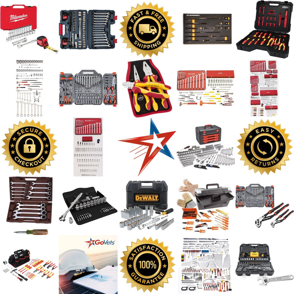 A selection of Tool Sets products on GoVets