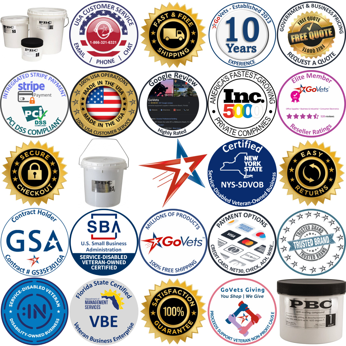 A selection of Anti Scale Compounds products on GoVets