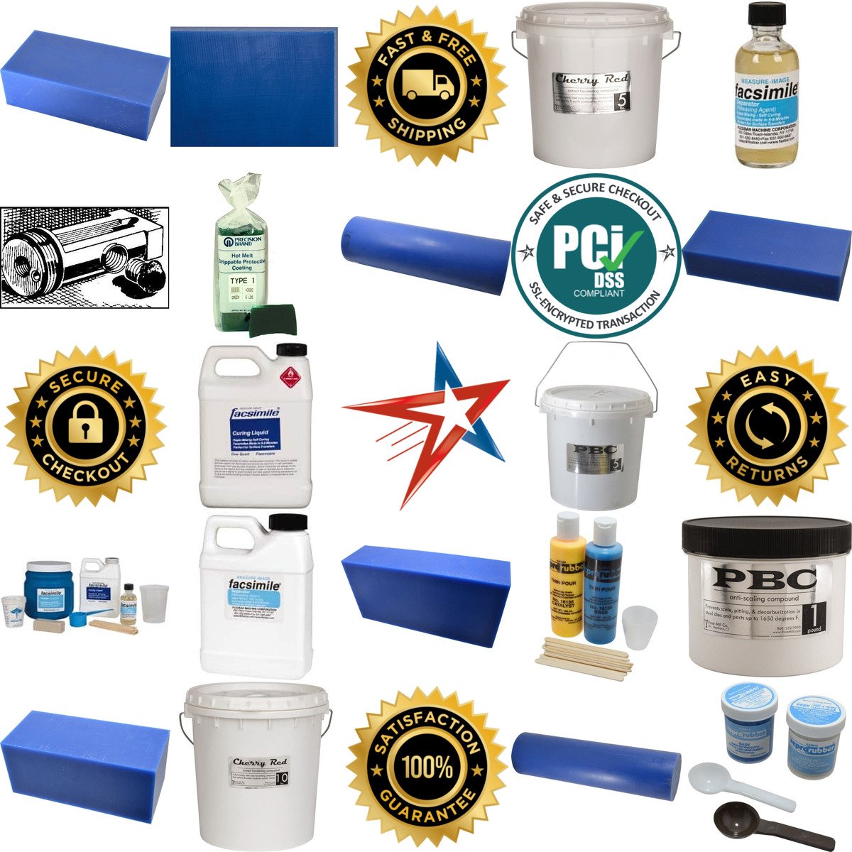 A selection of Compounds and Machinable Wax products on GoVets