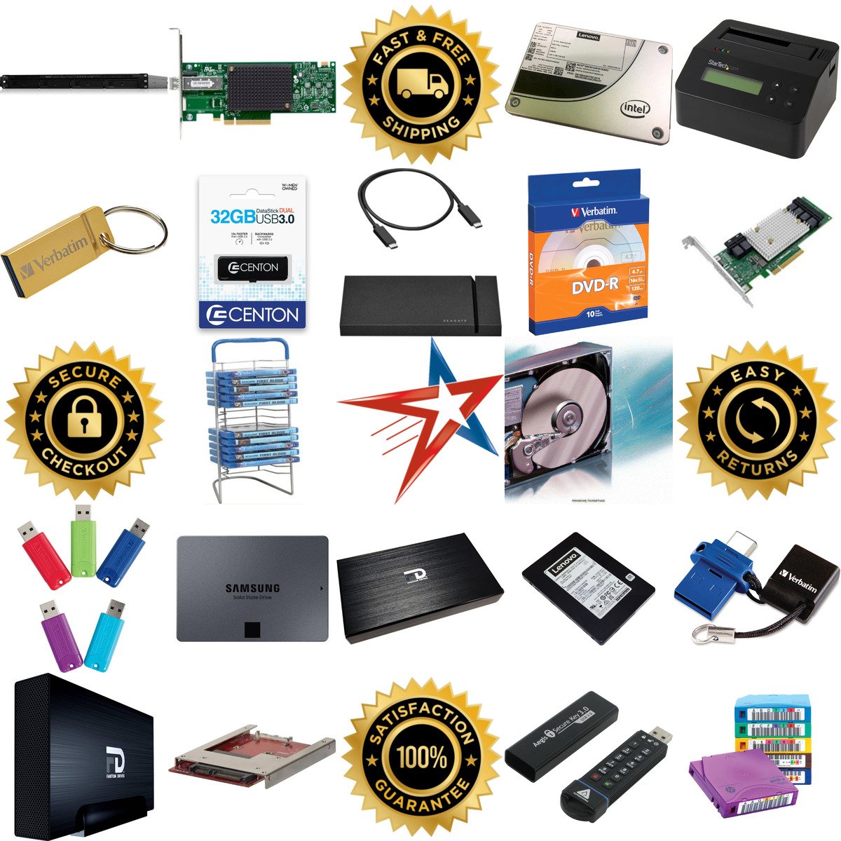 A selection of Data Storage and Media products on GoVets