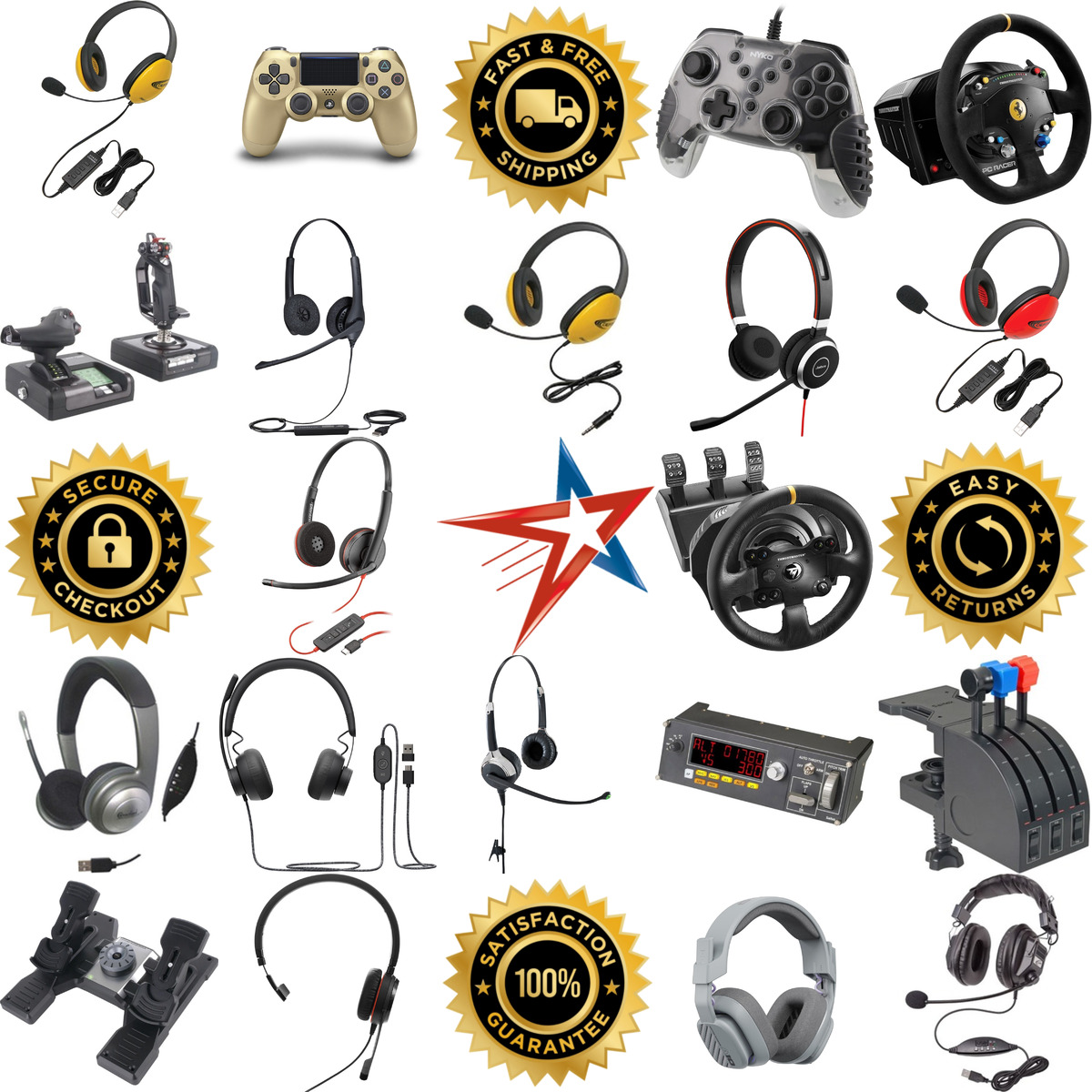 A selection of pc Games Accessories products on GoVets