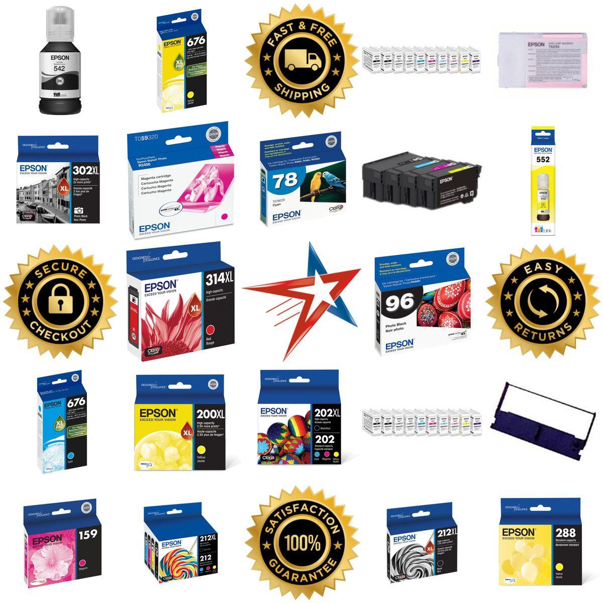 A selection of Epson America inc. products on GoVets