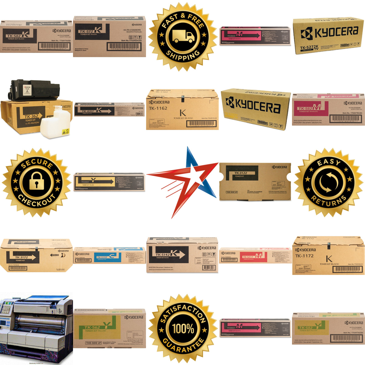 Millions of Products A selection of Kyocera products on GoVets