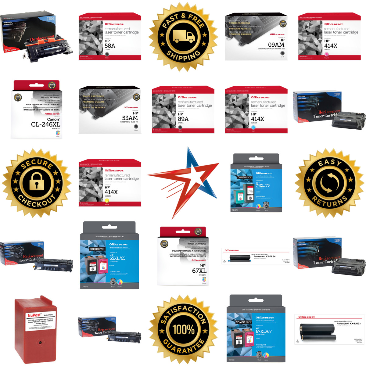 Millions of Products A selection of Office Depot products on GoVets
