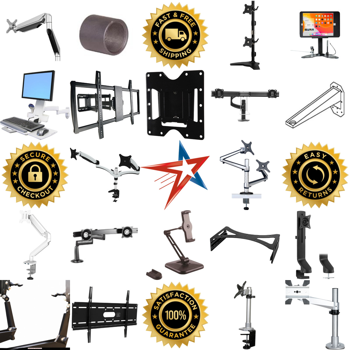 A selection of Monitor Mounts and Arms products on GoVets