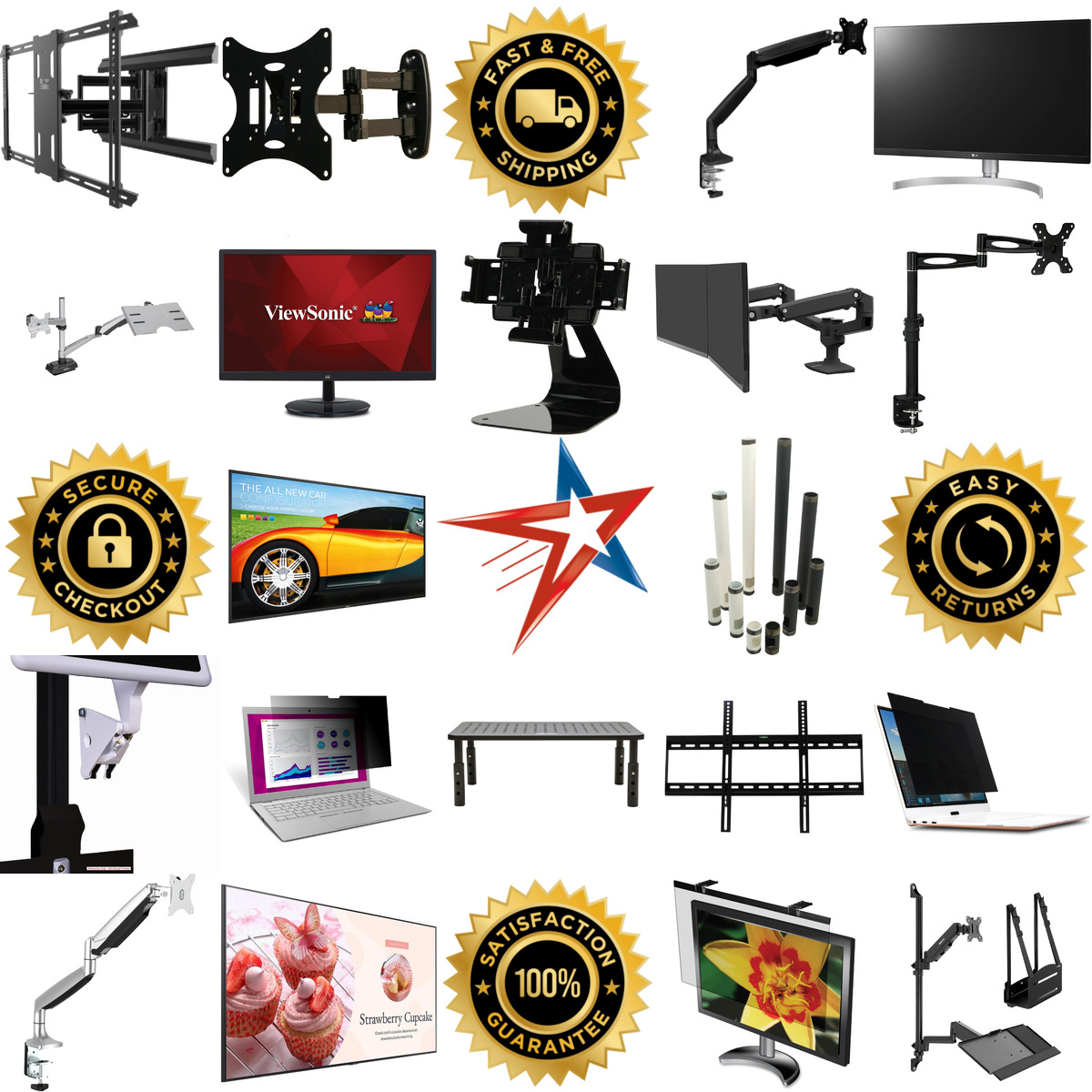 A selection of Monitors and Accessories products on GoVets