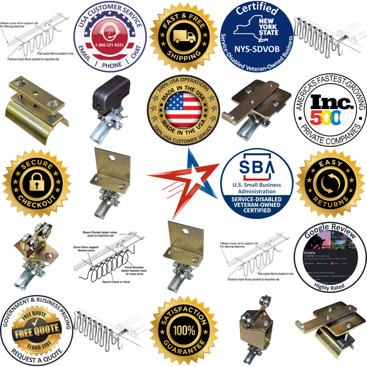 Millions of Products A selection of Cable Festoon Kits and Accessories products on GoVets